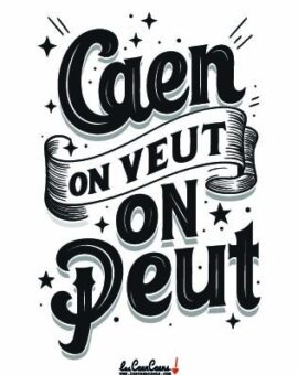 CARTE POSTALE Caen on veut on peut