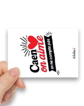 CARTE POSTALE Caen on aime on ne compte pas