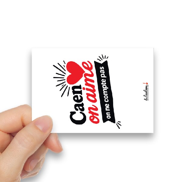 CARTE POSTALE Caen on aime on ne compte pas