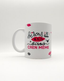 MUG bisous de loin mais bisous Caen meme