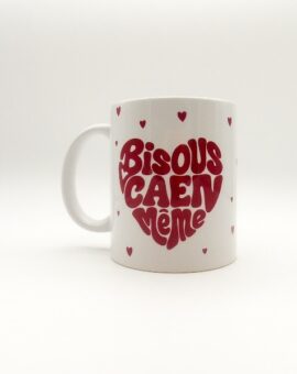 MUG bisous Caen meme coeur