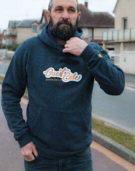SWEAT CAP MIXTE Ouest cte Normandie lettrage US marine