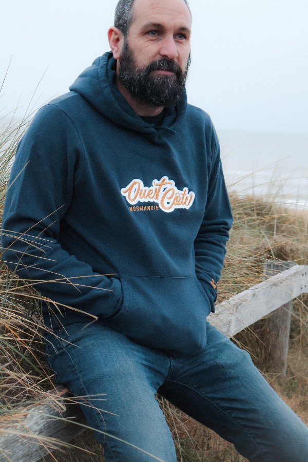 SWEAT CAP MIXTE Ouest cte Normandie lettrage US marine – Image 2