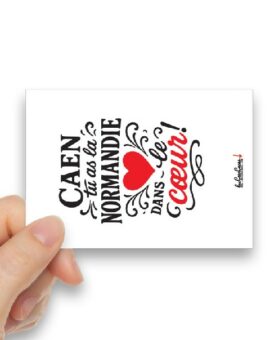 CARTE POSTALE Caen tas la Normandie dans le coeur