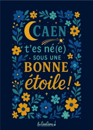 CARTE POSTALE Caen t es né-e sous une bonne étoile – Image 4