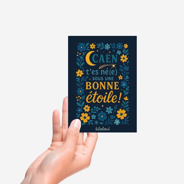 CARTE POSTALE Caen t es né-e sous une bonne étoile – Image 6
