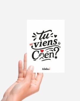 CARTE POSTALE Tu viens Caen
