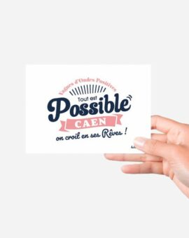 CARTE POSTALE Pliée tout est possible Caen