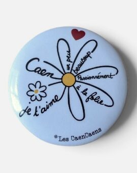 BADGE - Fleur Caen je t aime
